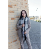 Велика чорна кашемірова хустка косинка в клітину CASHMERE